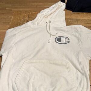 Champion White Hoodie